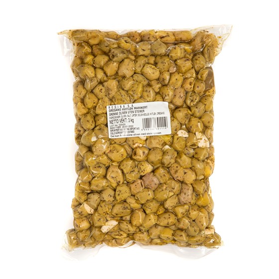 OLIVEN HVITL./OREGANO MAR.3 KG